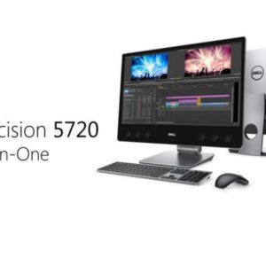 All in one Dell Precision 5720 Xeon 3.7GHz 16GB  500GB SSD,27" Radeon WX Pro Graphics with Windows 11
